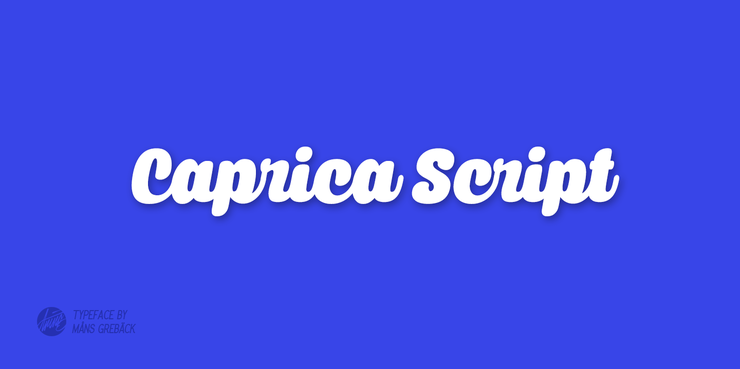 Caprica Script字体 2