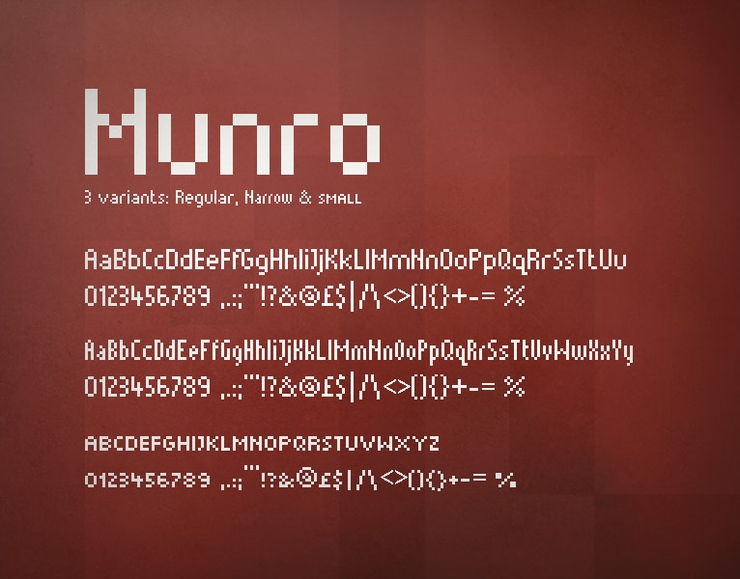 Munro字体 1