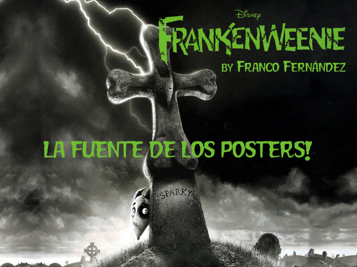 Frankenweenie Movie Poster字体 1