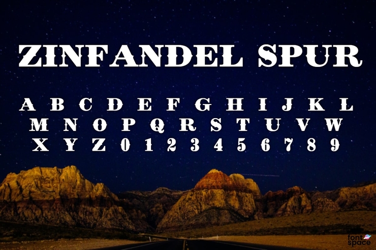 Zinfandel Spur字体 1