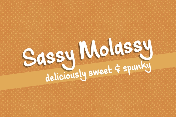 Sassy Molassy字体 1