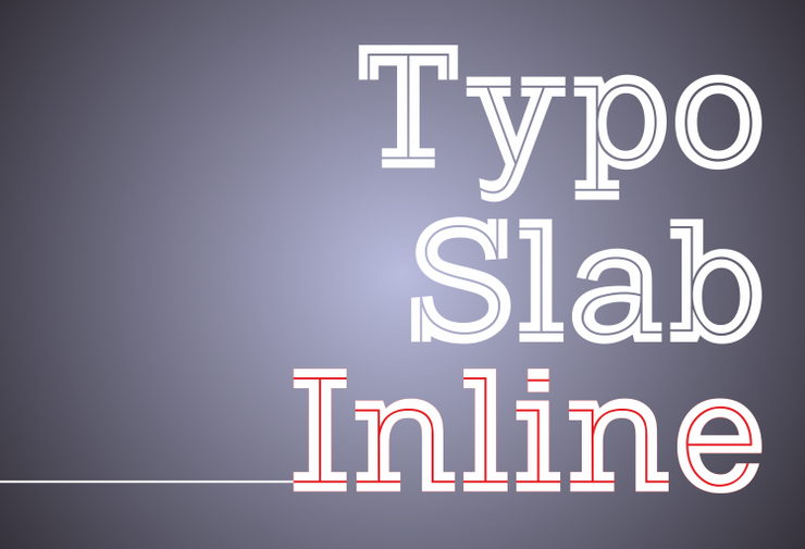 Typo Slab Inline Demo字体 1