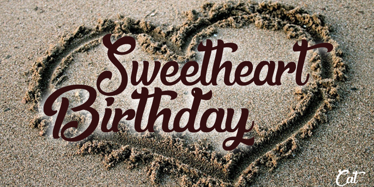Sweetheart Birthday字体 1