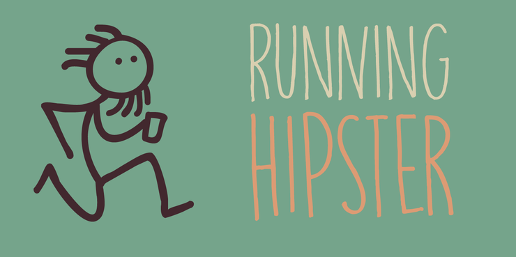 DK Running Hipster字体 1