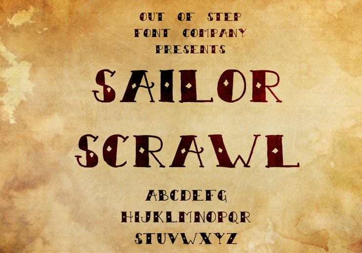 Sailor Scrawl字体 4