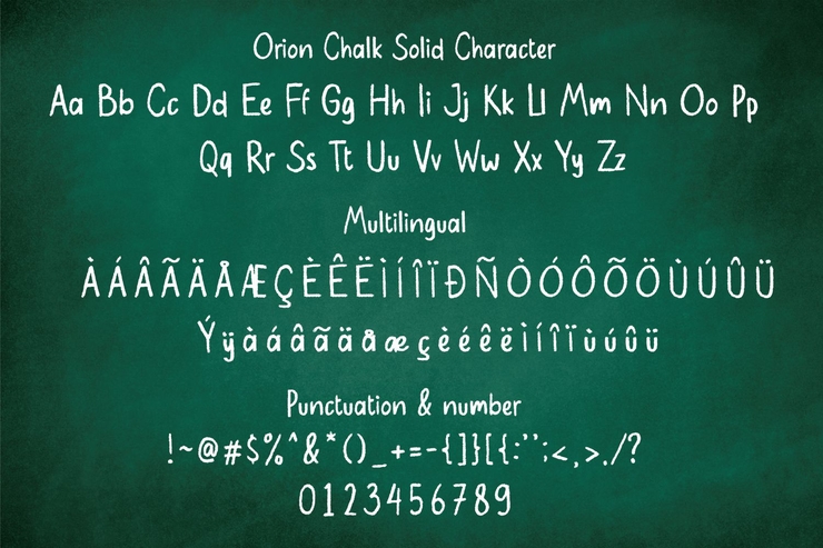Orion Chalk字体 2