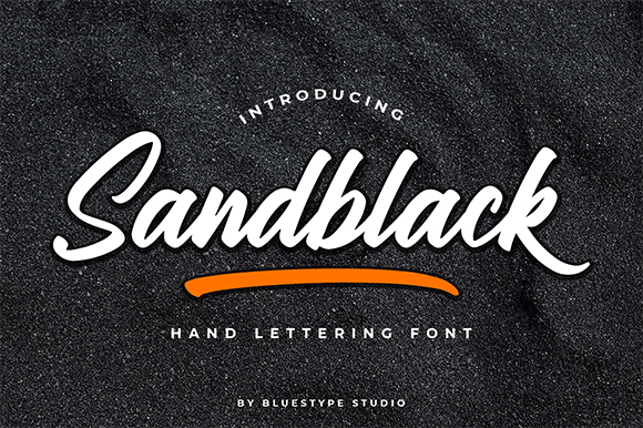 Sandblack字体 3