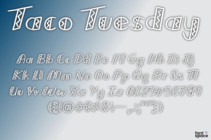 Taco Tuesday字体 1