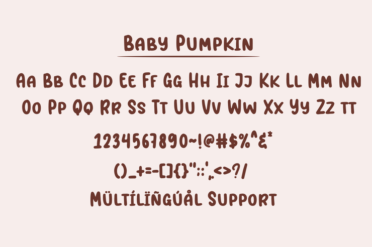 Baby Pumpkin字体 1
