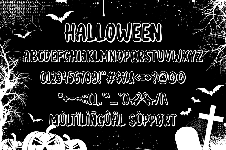 halloween semi black字体 6
