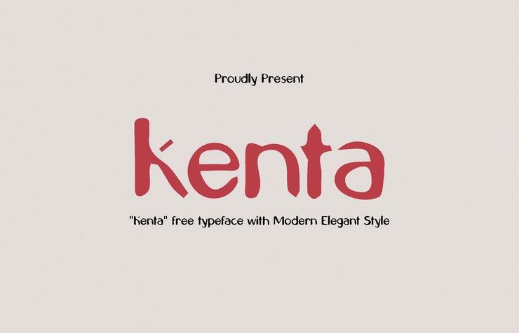 Kenta字体 4
