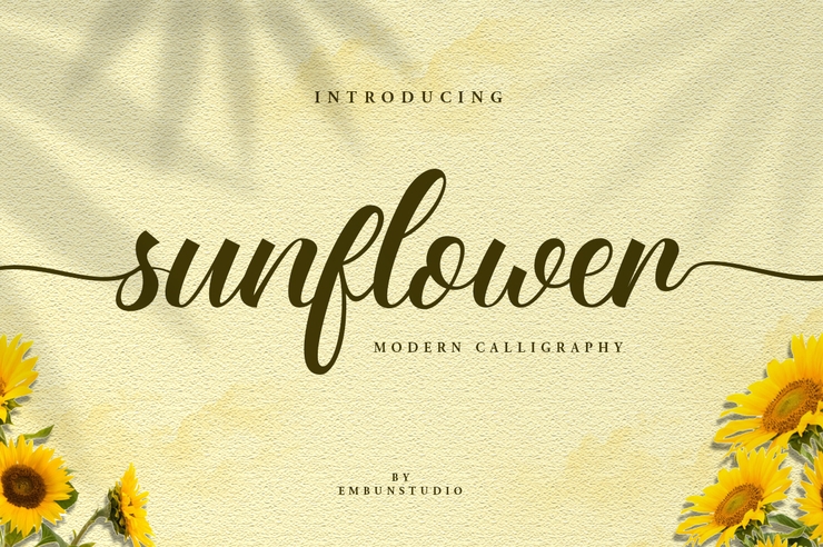 Sunflower Fields字体 10