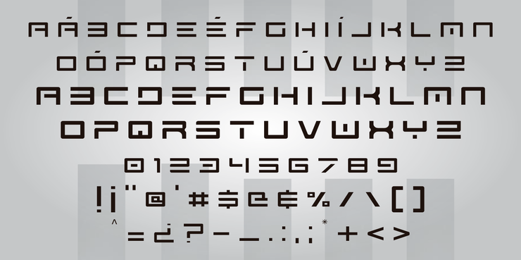 Spac3 - Tech v17 - Italic字体 1