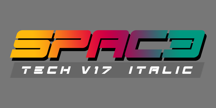 Spac3 - Tech v17 - Italic字体 2