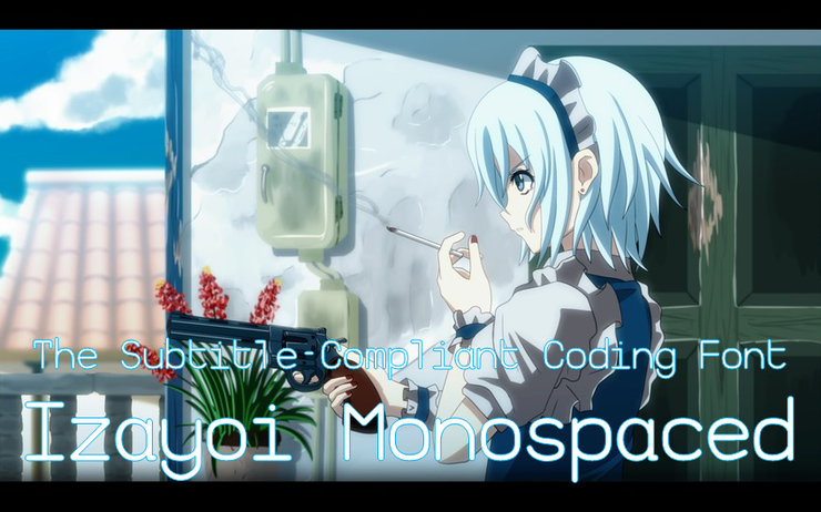 Izayoi Monospaced字体 2