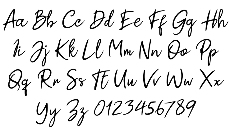Paul Signature字体 1