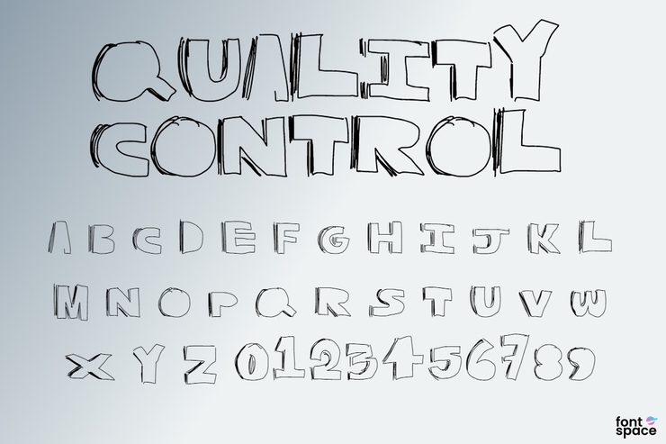 Quality Control字体 1