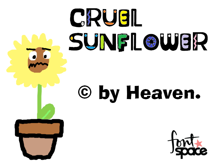Cruel Sunflower字体 1