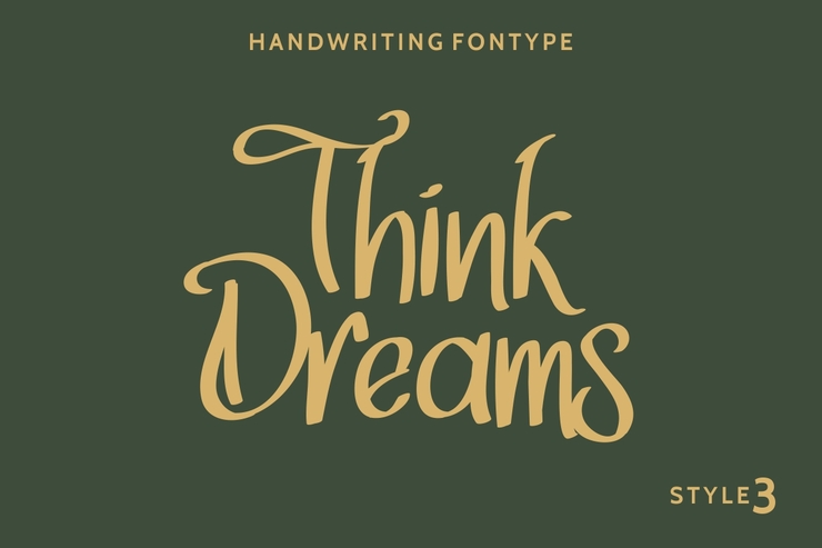 Think Dreams字体 9