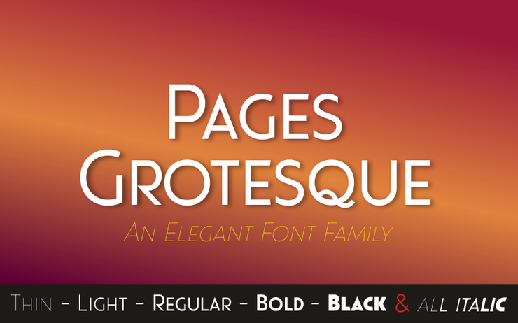 Pages Grotesque (Demo)字体 1