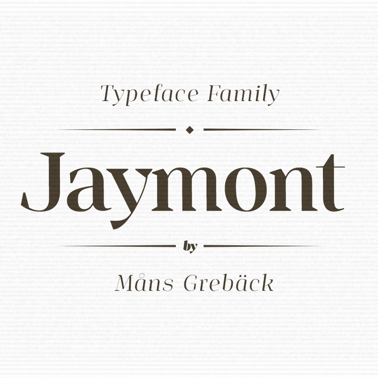 Jaymont字体 1