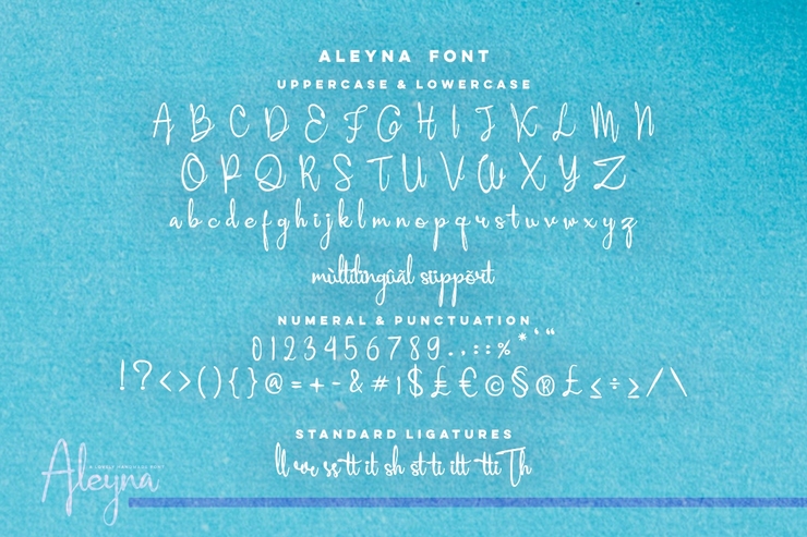 Aleyna字体 3