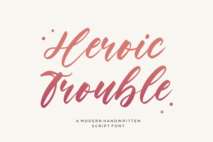 Heroic Trouble字体 1