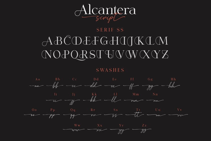 Alcantera Script字体 3