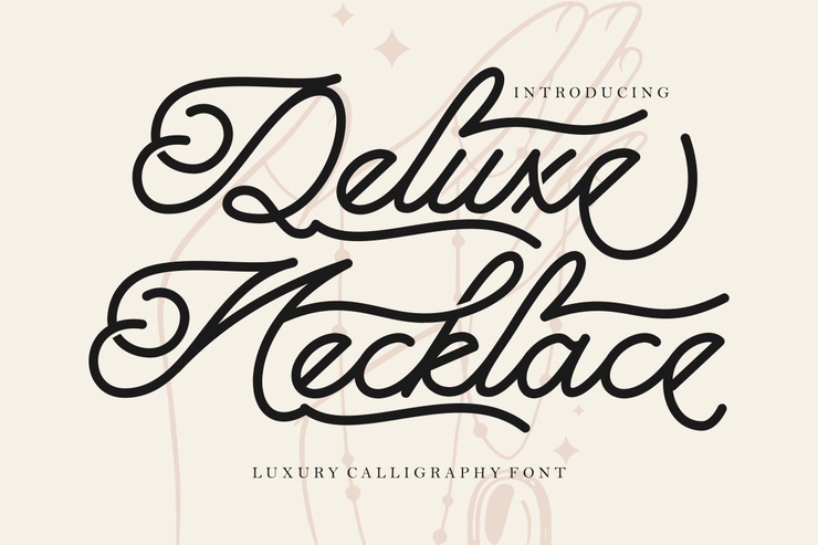 Deluxe Necklace字体 1