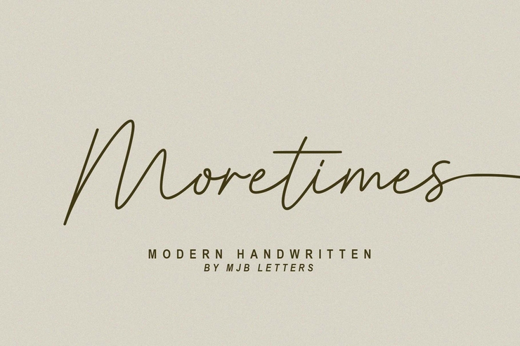 Moretimes字体 2