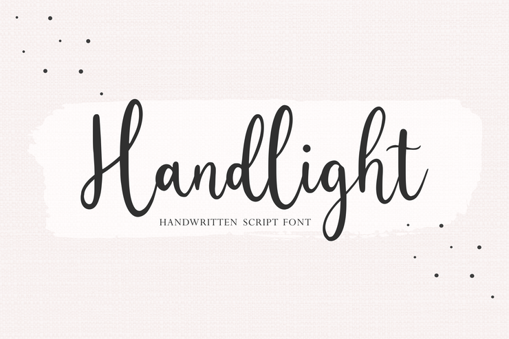 Handlight字体 3