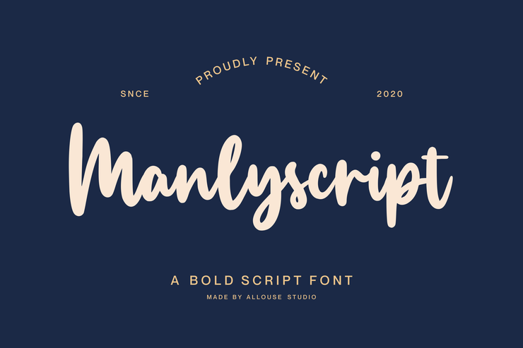 Manlyscript字体 6