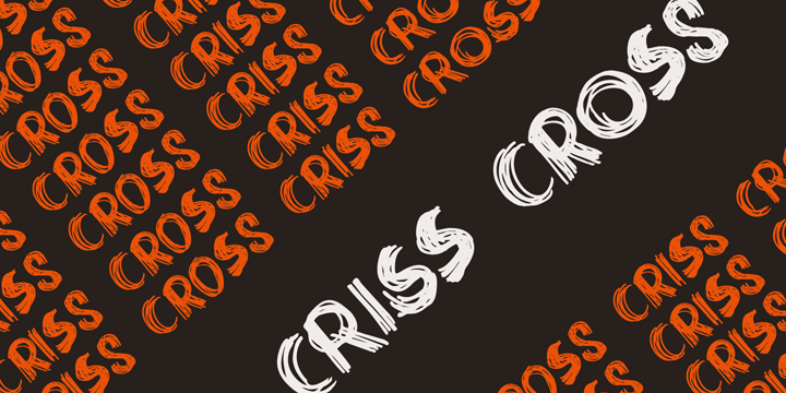 DK Criss Cross字体 1