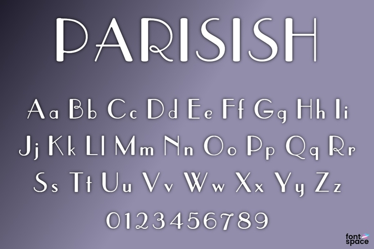 Parisish字体 1