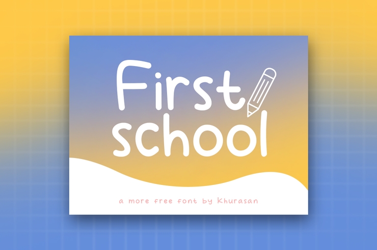 First School字体 1