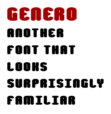 genero字体 1