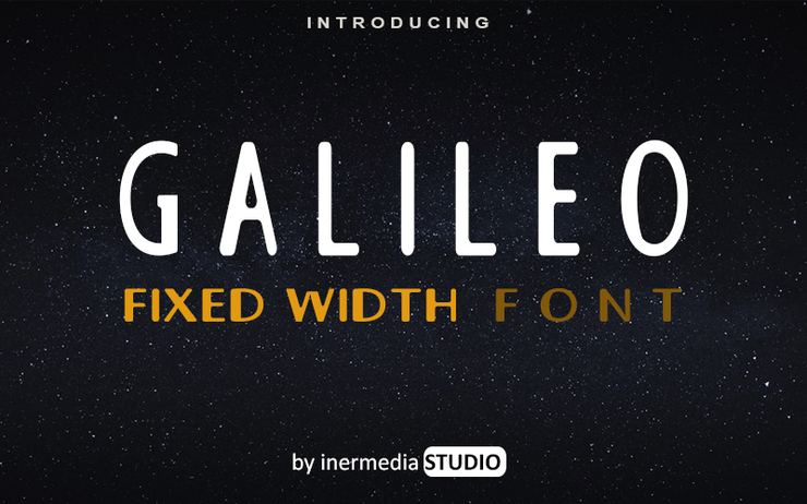 GALILEO FIXED字体 1