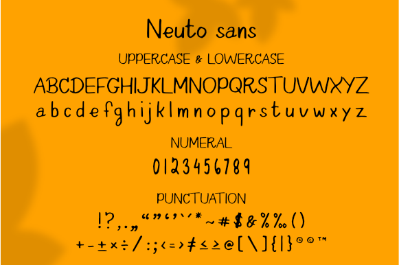 Neuto Sans字体 3