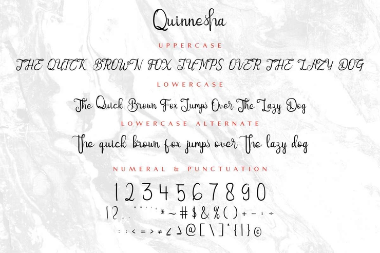 Quinnesha字体 1
