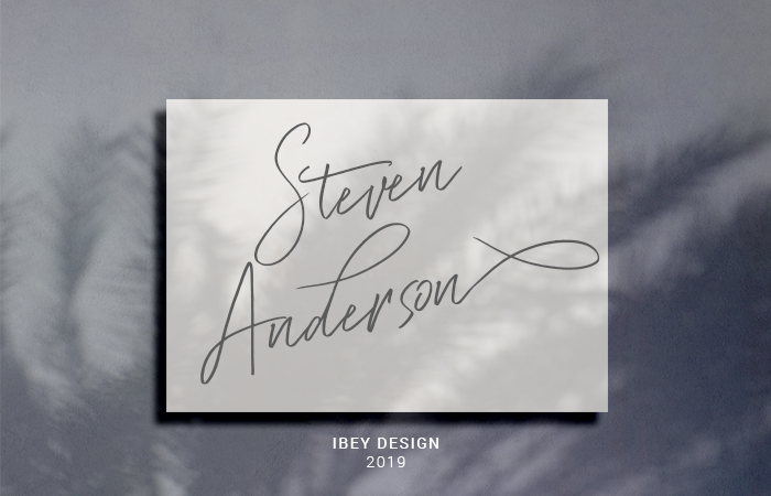 Steven Anderson字体 1