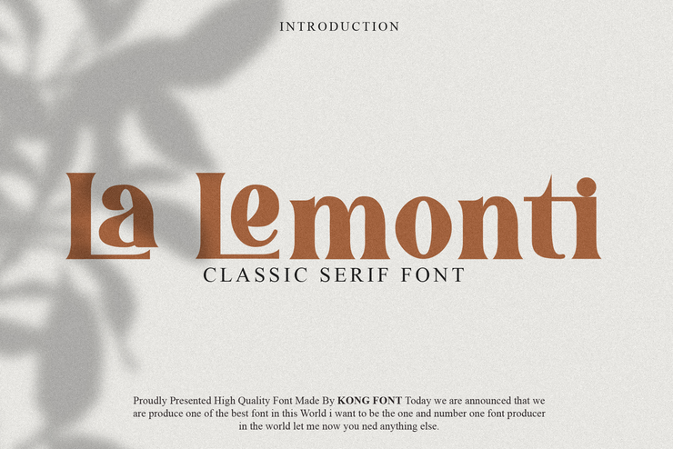 La Lemonti字体 1