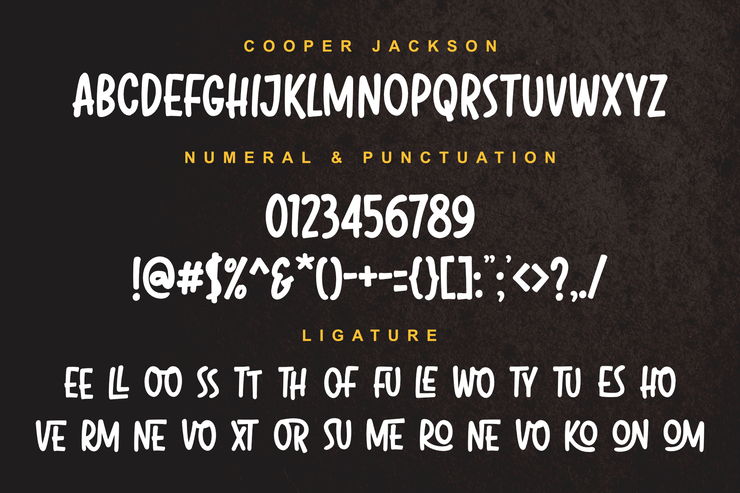 Cooper Jackson字体 3