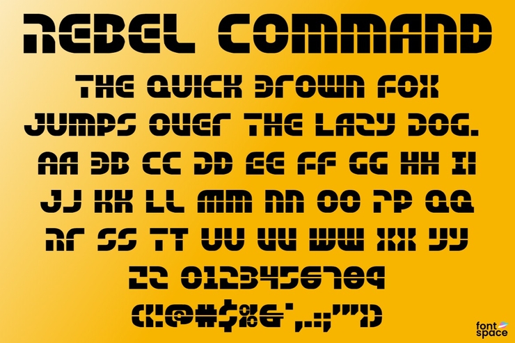 Rebel Command字体 1