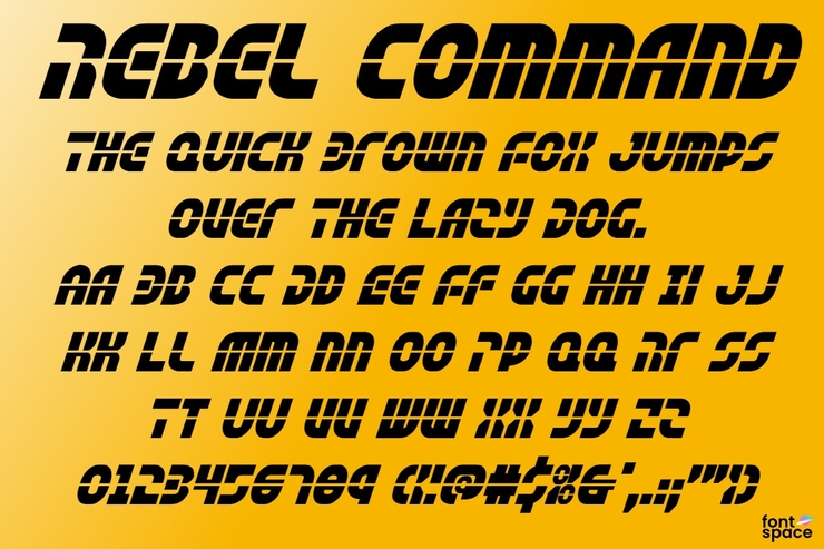 Rebel Command字体 2