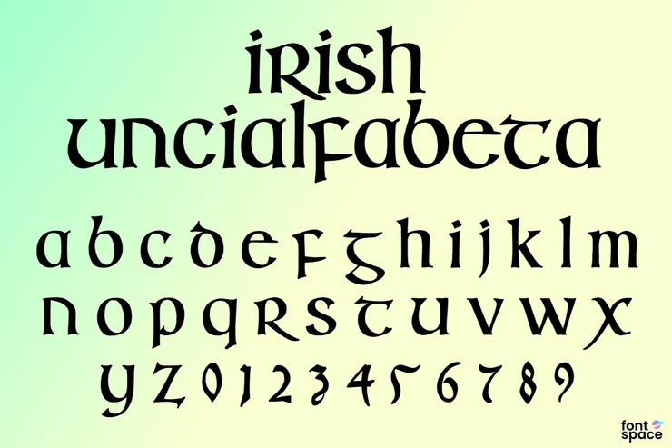 Irish Uncialfabeta字体 1