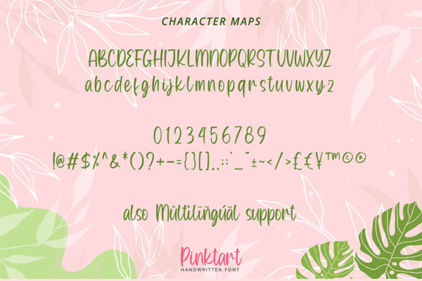 Pinktart字体 3