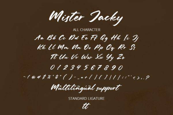 Mister Jacky字体 2