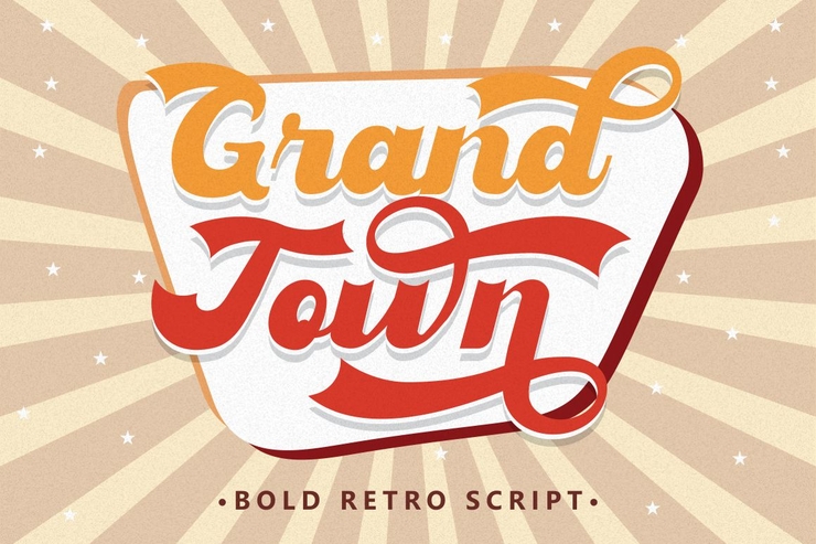 Grandtown字体 1