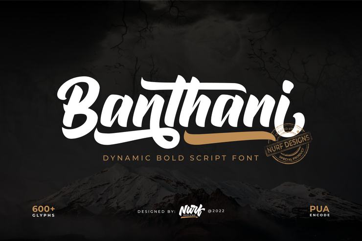 Banthani字体 3