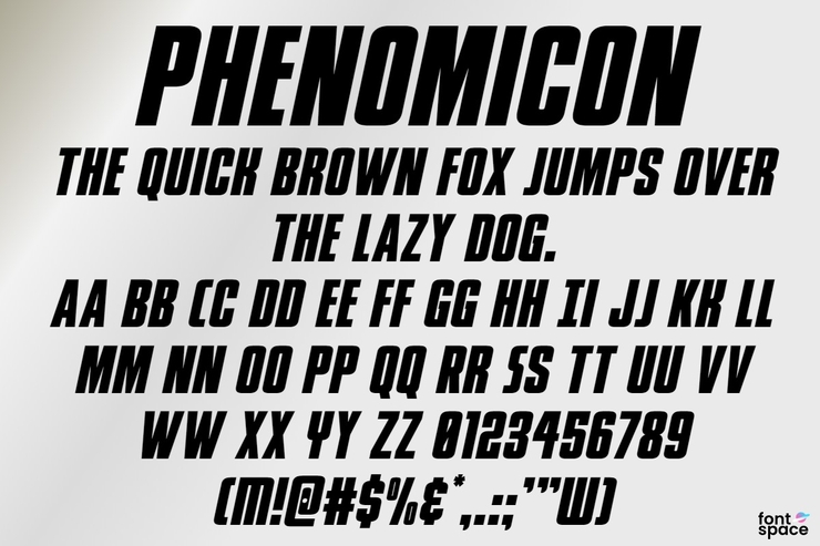 Phenomicon字体 2